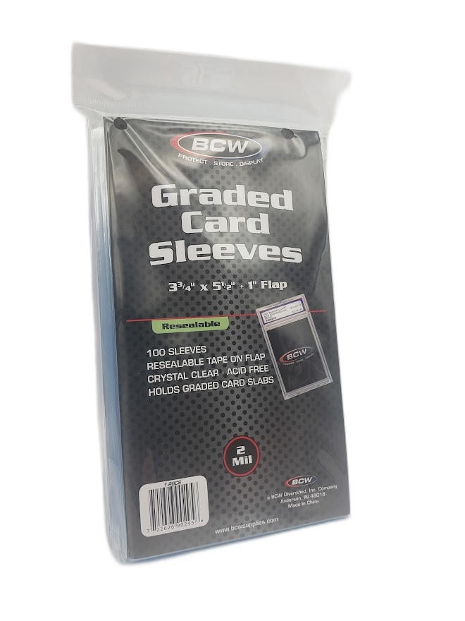 BCW Resealable Graded Card Sleeves: 100 Count