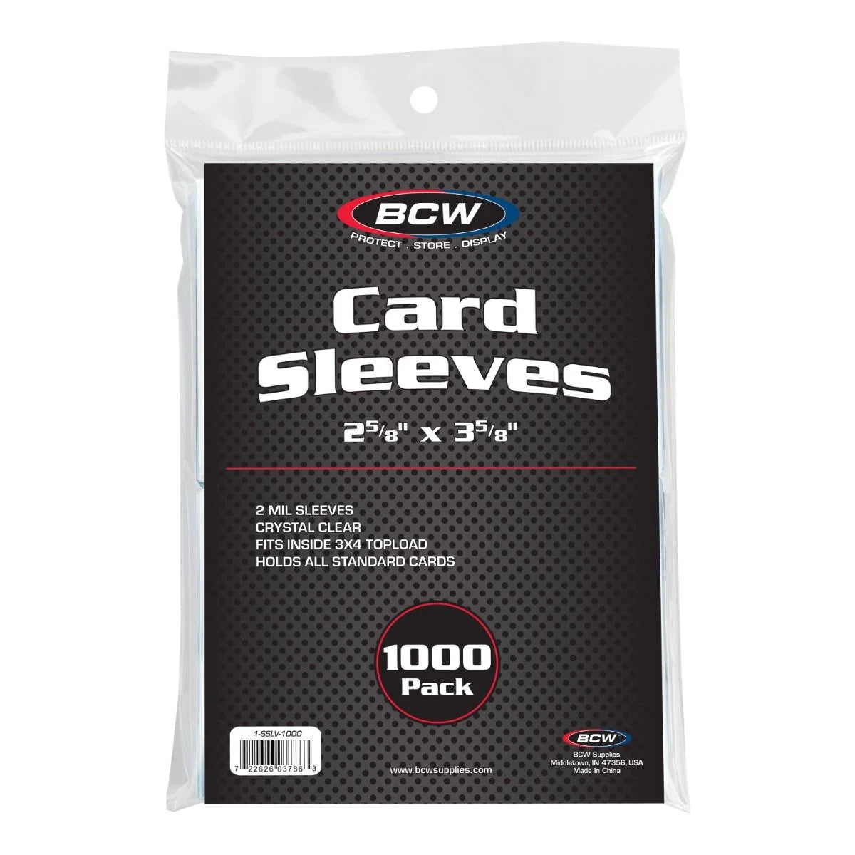 BCW Standard Card Sleeves: 1,000 Count