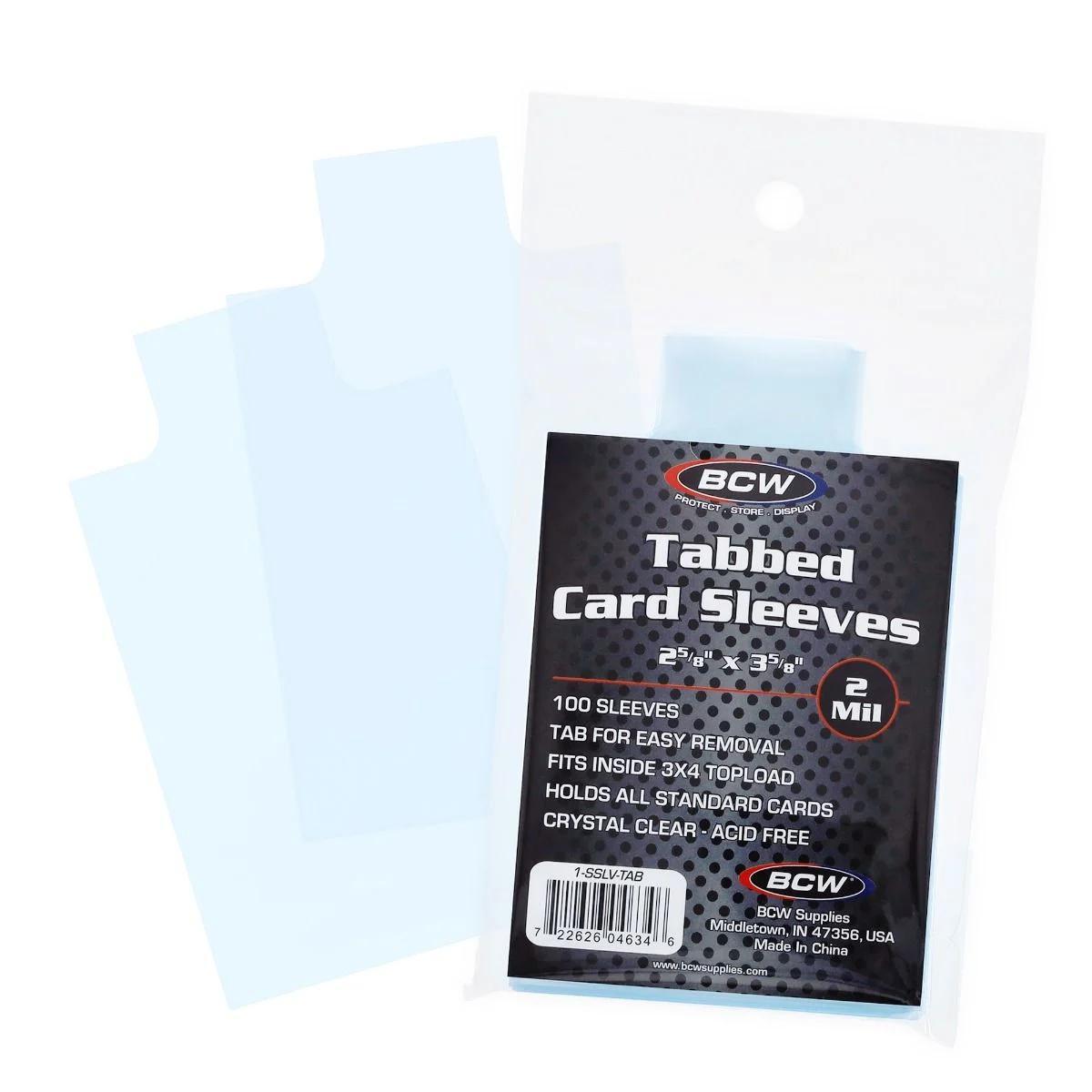 BCW Tabbed Card Sleeves: 100 Count