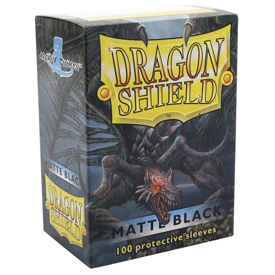 Dragon Shield Matte Sleeves: Black (100)