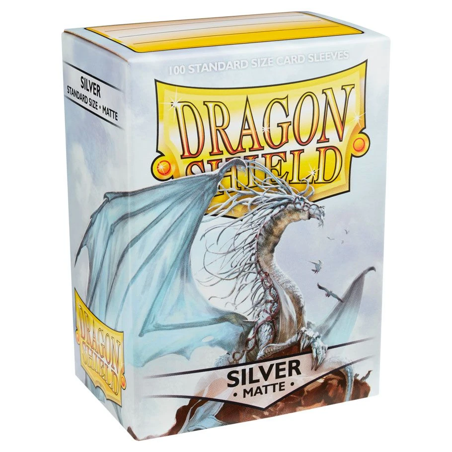 Dragon Shield Matte Sleeves: Silver (100)