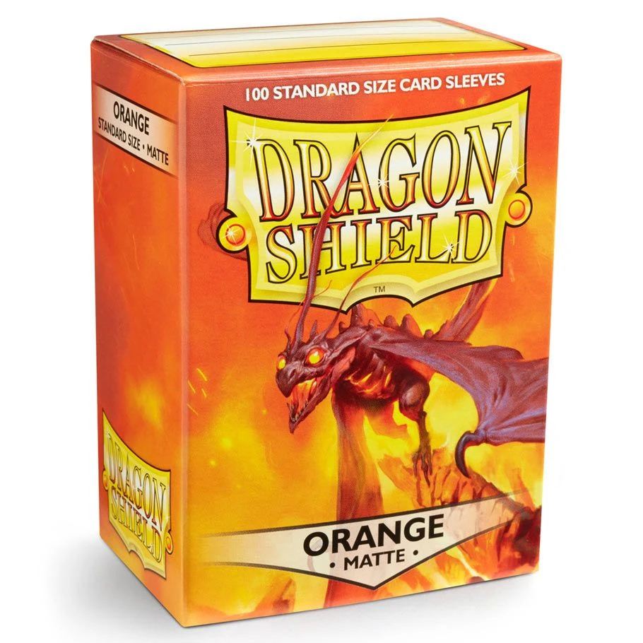 Dragon Shield Matte Sleeves: Orange (100)