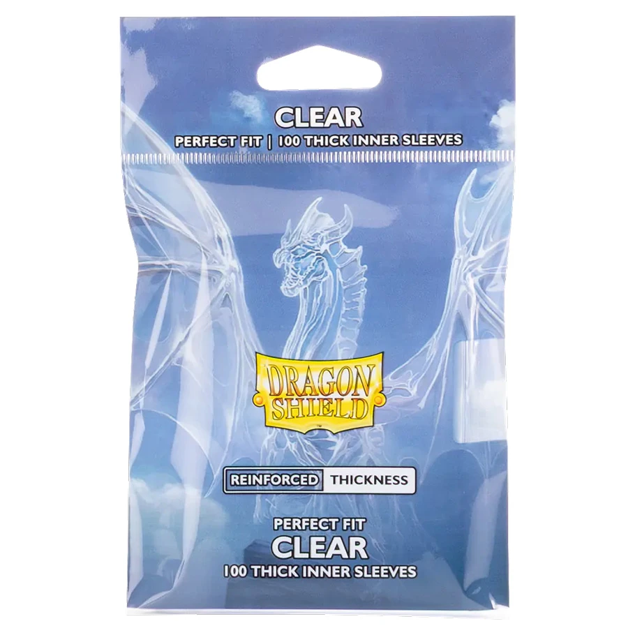 Dragon Shield Perfect Fit Thick Inner Sleeves: Clear (100)