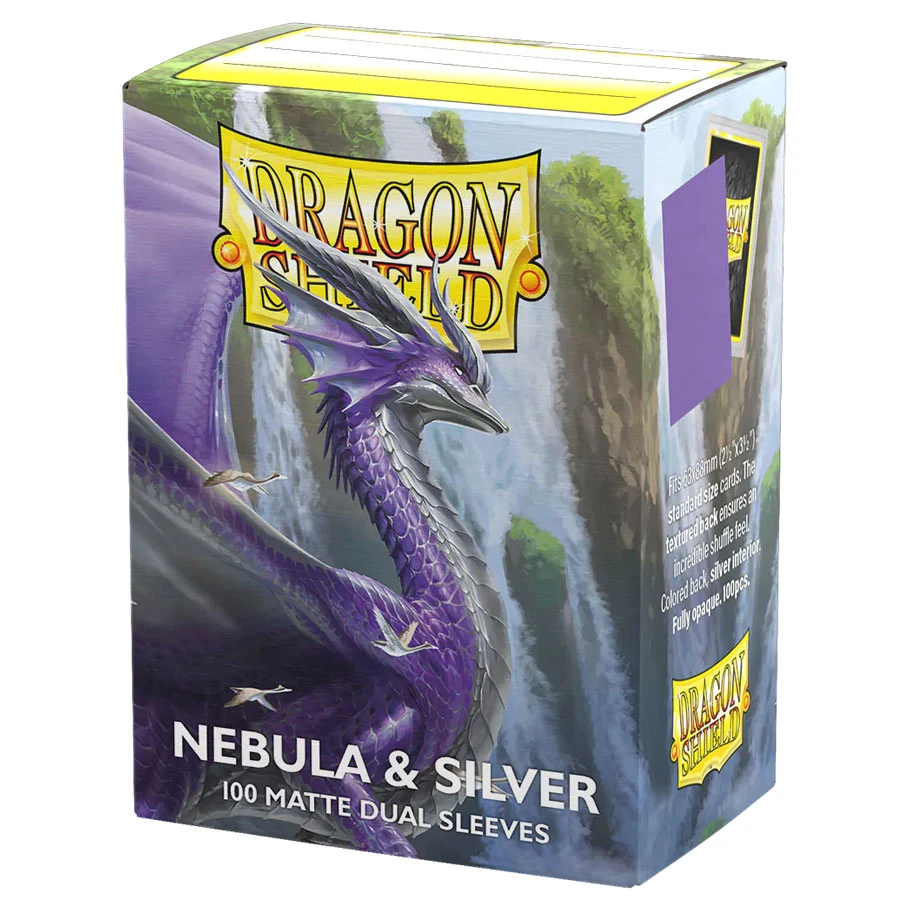 Dragon Shield Dual Matte Sleeves: Nebula & Silver (100)
