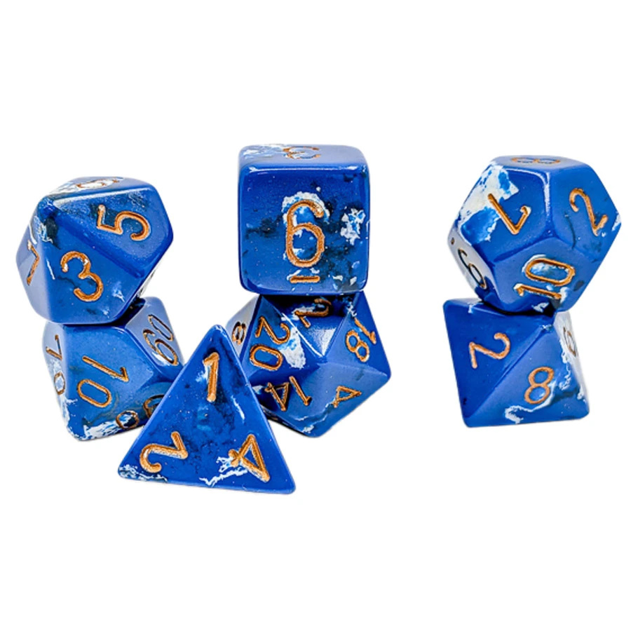 Chessex Brush 7-Die Set: Wavebreak