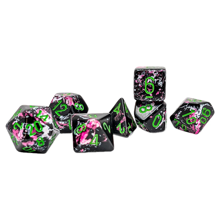 Chessex Brush 7-Die Set: Paintball