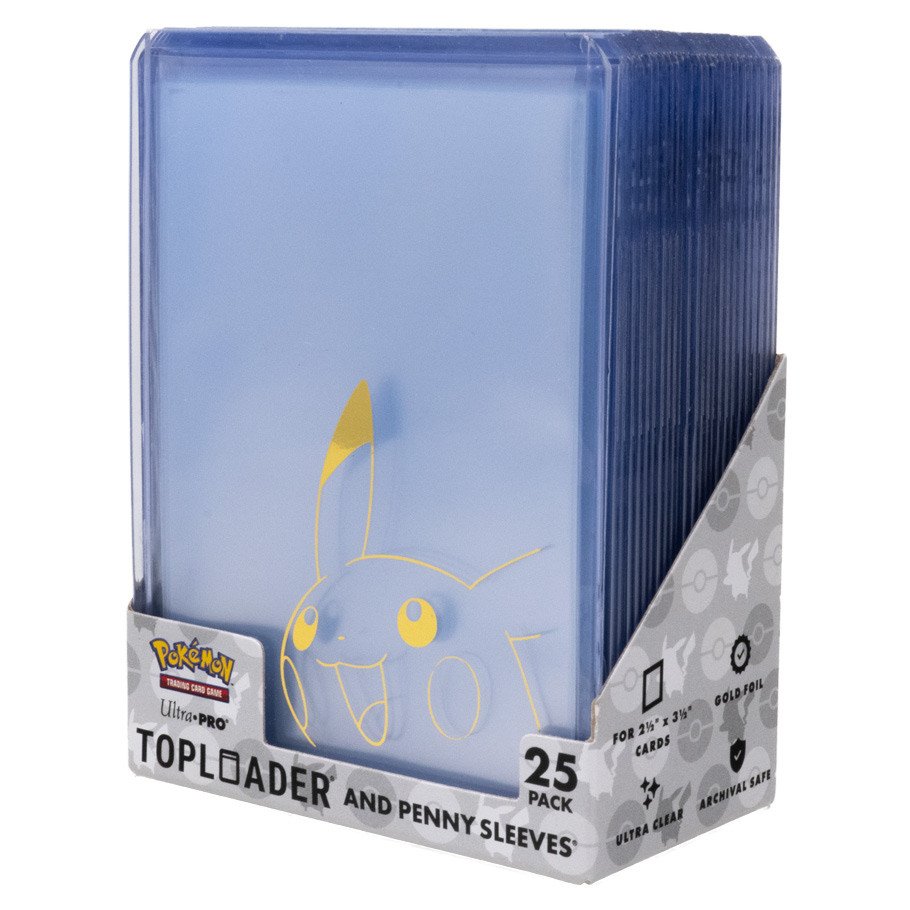 Ultra PRO Pokémon Pikachu Toploader + Penny Sleeve Combo (25)
